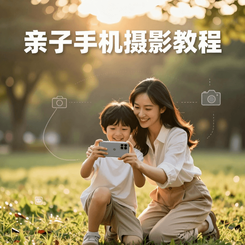 親子手機攝影課程集！ 40堂課全套網盤出貨！&A collection of parent-child mobile phone photography courses! 40 lessons in total, delivered via cloud storage!