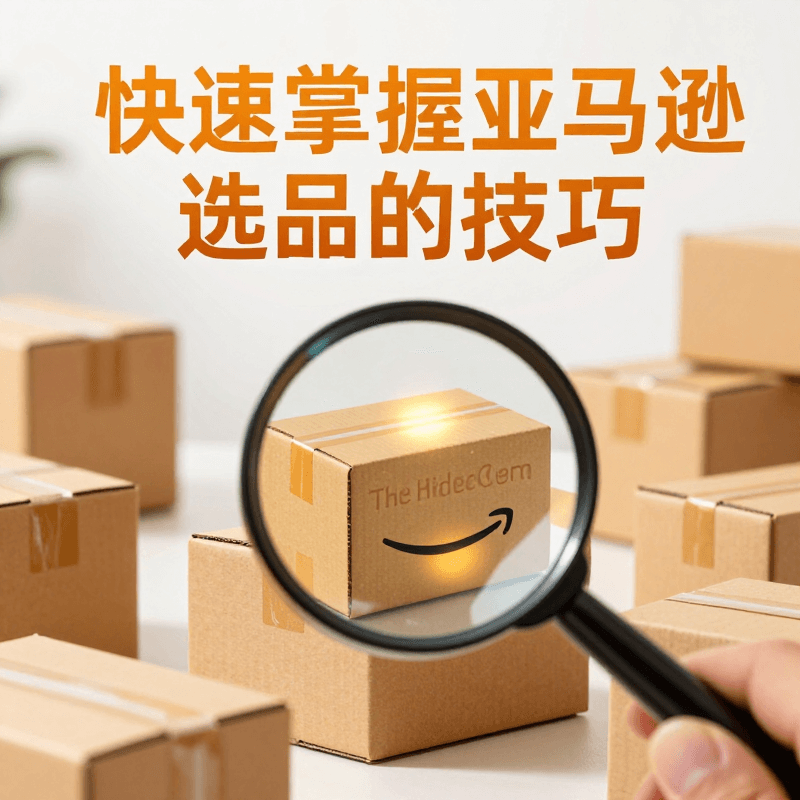 快速掌握亞馬遜選品的技巧影片課&Video course on quickly mastering Amazon product selection techniques.